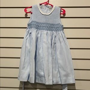 Carriage Boutique Sky Blue Smocked Dress